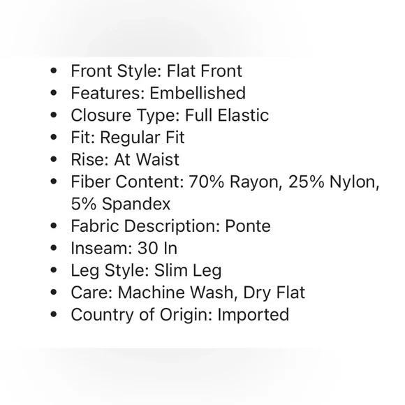 Black pants - Picture 3 of 3